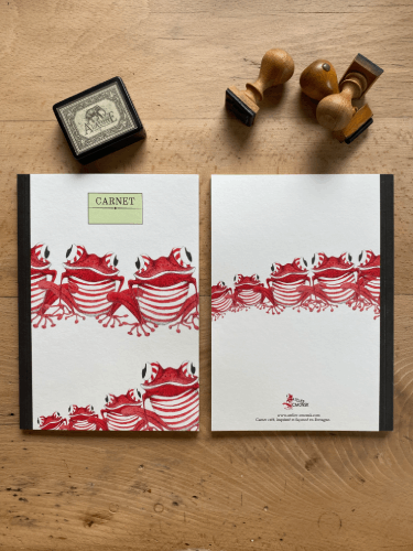 Carnet ronde de grenouilles