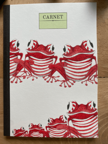 Carnet ronde de grenouilles