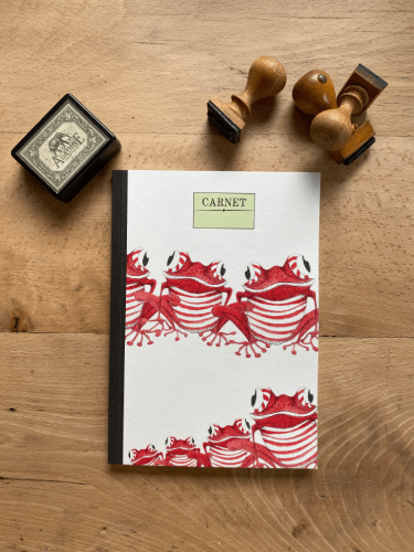Carnet ronde de grenouilles