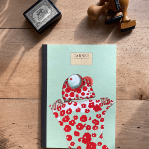 Carnet grenouille à fleurs