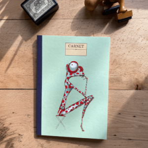 Carnet grenouille pois rouge
