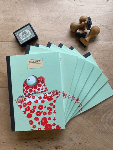 Carnets Grenouille à fleurs